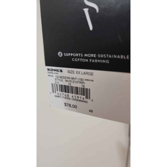 Women's Vera Wang XXL Fringed White Jean Jacket. NWT. - Picture 2 of 4